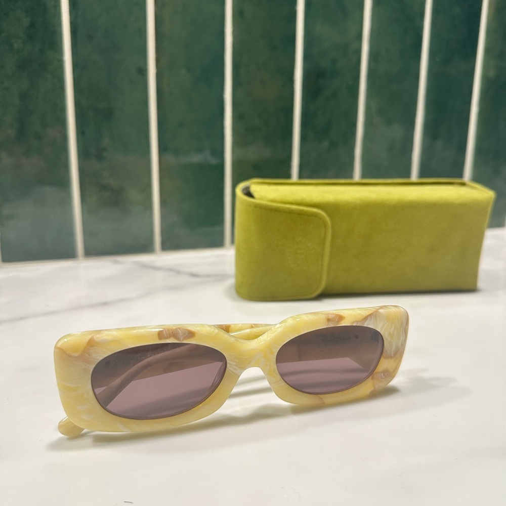 Yellow Marble Crap Sunglasses
